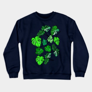 Monstera tropical plants Crewneck Sweatshirt